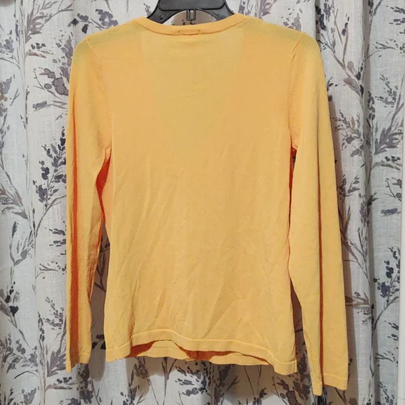 Women's Light Orange Cardigan - Picture 5 of 5